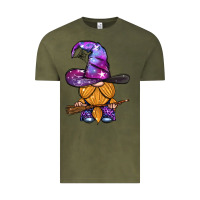 Vintage Olive witch gnome with broom Vintage Tee - BundleAndBundleShop