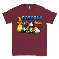 Burgundy daycare dude Classic Tee - BundleAndBundleShop