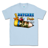 Dusty Blue daycare dude Classic Tee - BundleAndBundleShop
