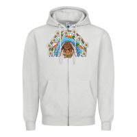 Dove Grey Easter Bunny with carrot rainbow Easter Day Zipper Hoodie - HowdyJamesFarm