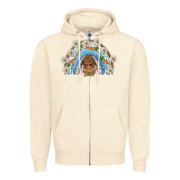 Sandshell Easter Bunny with carrot rainbow Easter Day Zipper Hoodie - HowdyJamesFarm