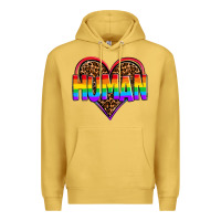 Antique Gold lgbt pride human Premium Hoodie - OliviaCreatesArt