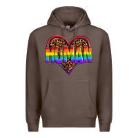 Coffee lgbt pride human Premium Hoodie - OliviaCreatesArt