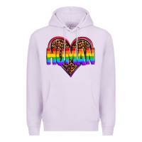 Lilac lgbt pride human Premium Hoodie - OliviaCreatesArt