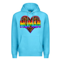 Ocean Blue lgbt pride human Premium Hoodie - OliviaCreatesArt