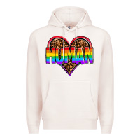 Pale Pink lgbt pride human Premium Hoodie - OliviaCreatesArt