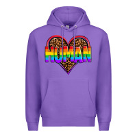 Purple lgbt pride human Premium Hoodie - OliviaCreatesArt