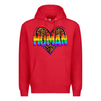 Red lgbt pride human Premium Hoodie - OliviaCreatesArt