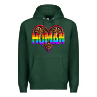 Sports Green lgbt pride human Premium Hoodie - OliviaCreatesArt