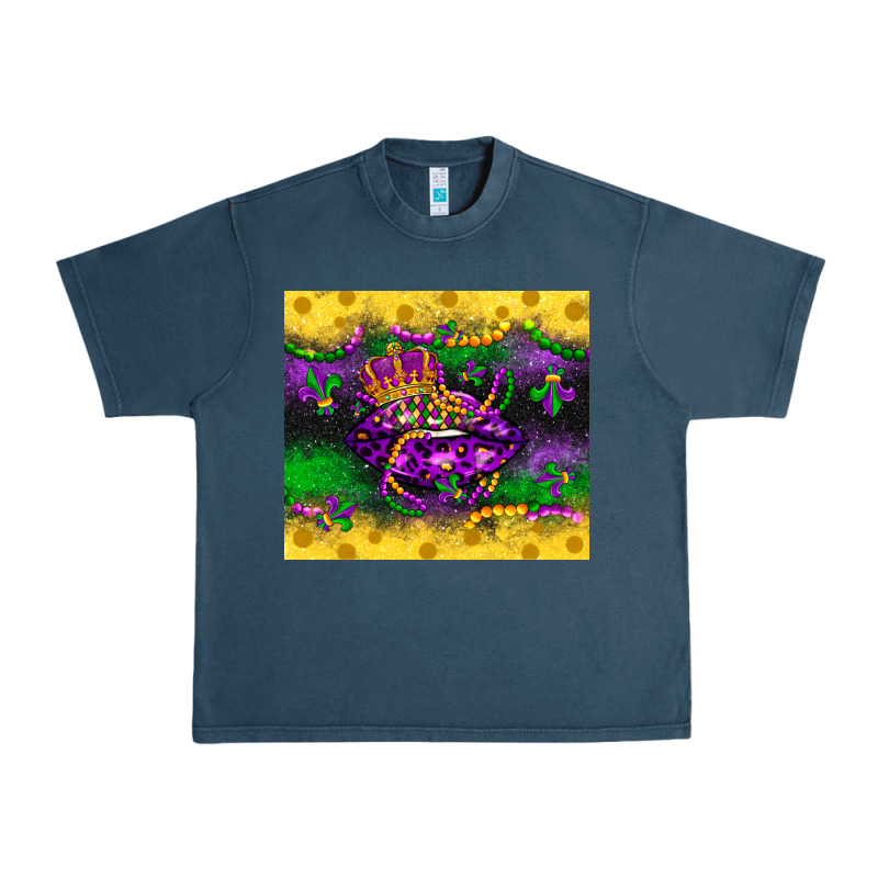 Mardi Gras Lips Urban Heavy Tee by LillyAllenDesigns | Teevron