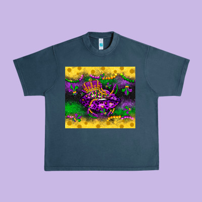 Mardi Gras Lips Urban Heavy Tee Designed By Lillyallendesigns
