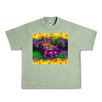 Oil Green mardi gras lips Urban Heavy Tee - LillyAllenDesigns
