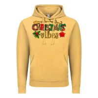 Vintage Mustard christmas vibes Vintage Hoodie - BundleAndBundleShop