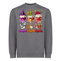Storm Hallothanksmas wine glasses Heavyweight Sweatshirt - NancyCooperArtShop