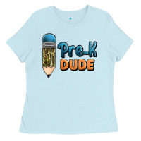 Baby Blue pre k dude Ladies Tee - Jasminsmagicworld