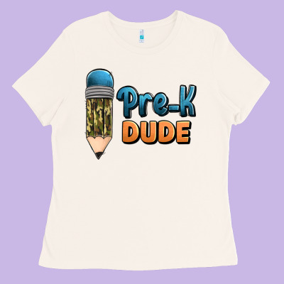 Pre K Dude Ladies Tee Designed By Jasminsmagicworld