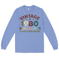Colony Blue Vintage 1980 Limited Edition 41 Years Of Being Awesome Long Sleeve Tee - Bettercallsaul