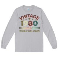 Vintage 1980 Limited Edition 41 Years Of Being Awesome Long Sleeve Tee | Teevron