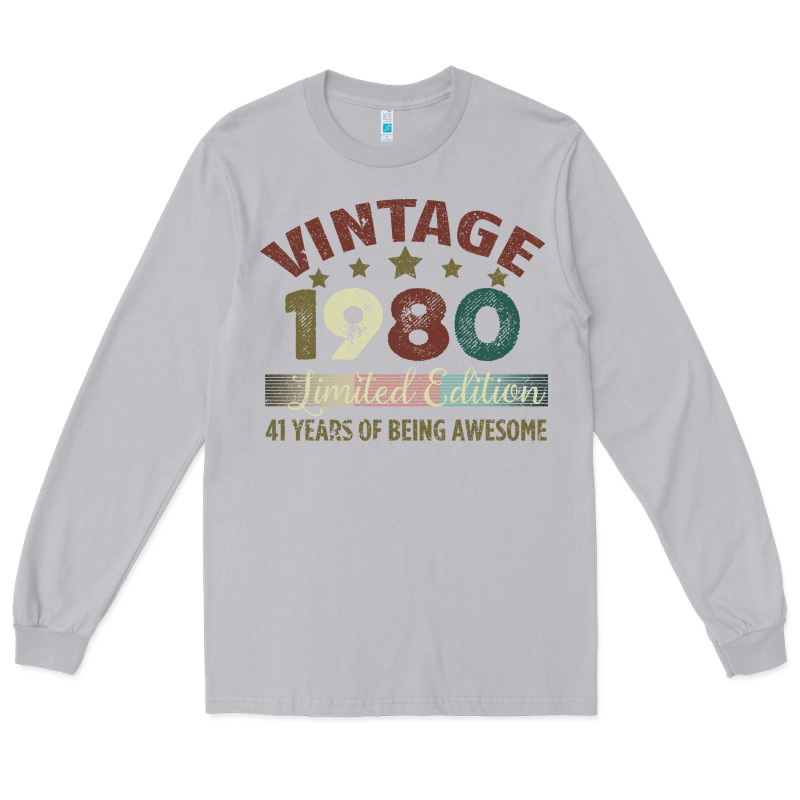 Vintage 1980 Limited Edition 41 Years Of Being Awesome Long Sleeve Tee by Bettercallsaul | Teevron