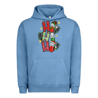 Pigment Pebble Blue ho ho ho pharmacy Urban Hoodie - CowhideDigitalArt