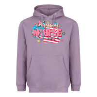 Lavender American Nurse Heavyweight Hoodie - FaDigitalArtStudio