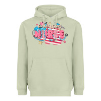 Matcha American Nurse Heavyweight Hoodie - FaDigitalArtStudio