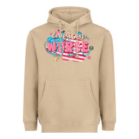Mushroom American Nurse Heavyweight Hoodie - FaDigitalArtStudio