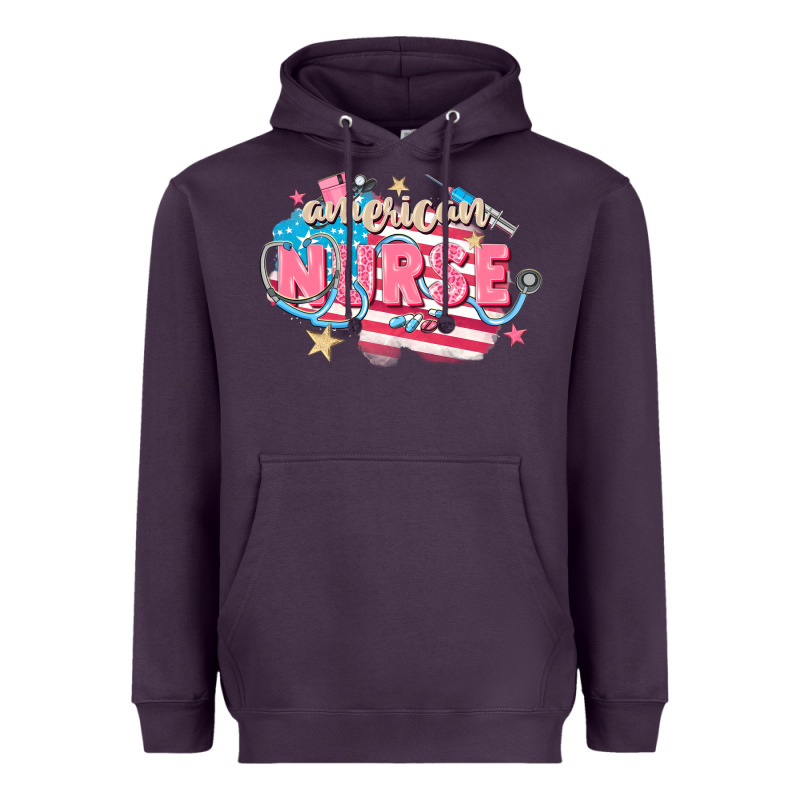 American Nurse Heavyweight Hoodie by FaDigitalArtStudio | Teevron