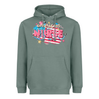 Sage American Nurse Heavyweight Hoodie - FaDigitalArtStudio