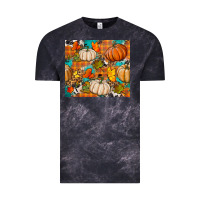 Cloud Black fall pumpkin tumbler Vintage Tee - BundleAndBundleShop