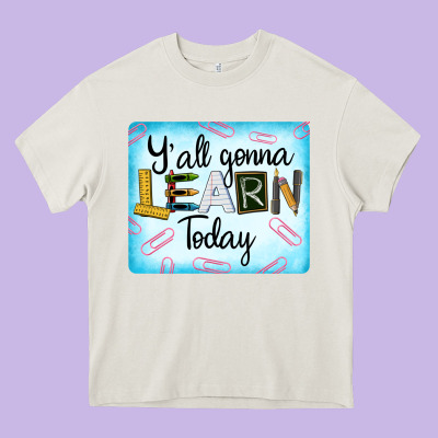 Y'all Gonna Learn Today Heavy Core Tee Designed By Lillyallendesigns