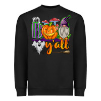 Black Boo Y'all Heavyweight Sweatshirt - texasbilliewilder