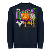 Navy Boo Y'all Heavyweight Sweatshirt - texasbilliewilder