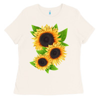 Bone treetops sunflower Ladies Tee - LillyAllenDesigns