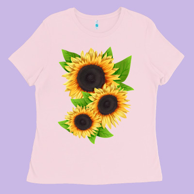 Treetops Sunflower Ladies Tee Designed By Lillyallendesigns