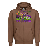 Chestnut Parading with my gnomies Zipper Hoodie - HowdyJamesFarm