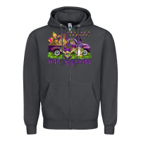 Smoke Parading with my gnomies Zipper Hoodie - HowdyJamesFarm