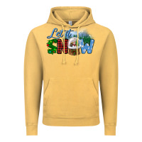 Vintage Mustard let it snow Vintage Hoodie - BundleAndBundleShop