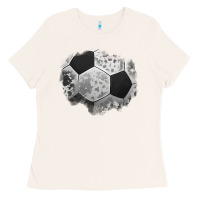 Bone cowhide soccer patch Ladies Tee - Jasminsmagicworld