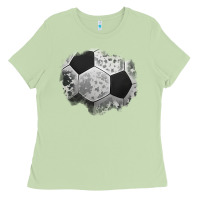 Matcha cowhide soccer patch Ladies Tee - Jasminsmagicworld