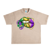 French Oak mardi gras lips Urban Heavy Tee - LillyAllenDesigns