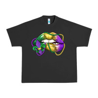 Pigment Black mardi gras lips Urban Heavy Tee - LillyAllenDesigns