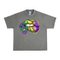 Tornado mardi gras lips Urban Heavy Tee - LillyAllenDesigns