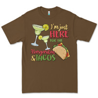 Cacao i'm here for the margaritas and tacos Premium Tee - MaliasSmallBusiness