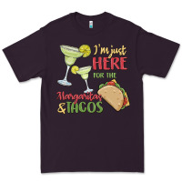 Plum i'm here for the margaritas and tacos Premium Tee - MaliasSmallBusiness
