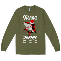 Army Green Nonna Shark Doo Doo Long Sleeve Tee - Bettercallsaul