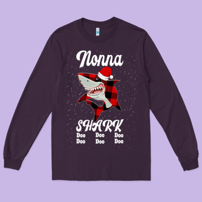 Nonna Shark Doo Doo Long Sleeve Tee Designed By Bettercallsaul