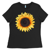 Black treetops sunflower Ladies Tee - LillyAllenDesigns