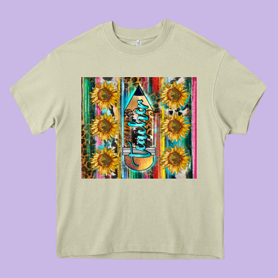 Western Teacher Heavy Core Tee Designed By Lillyallendesigns
