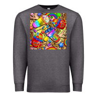 Charcoal Heather lgbtq pride coffee cups with leopard seamless pattern bbs Premium Sweatshirt - BundleAndBundleShop